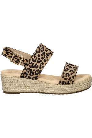 DOLCIS Dames sandaal - Beige zwart - Maat 39