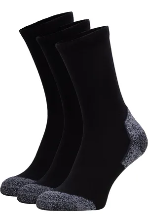 Nomad ?? 3 Pack Sokken Maat 43-46 | Bio Katoen Wandelsokken Crew 3-pack Zwart | Naadloos | Dames & Heren | Medium demping | Anti geur