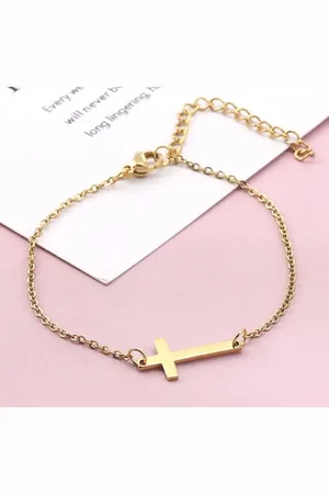 Akyol Vriendschapsarmband - Armband kruis - Pinky Promise - armband met kruis – Armband -best friends armband - armband - beste vriendinnen armband - valentijn - Kruis - Geschenk - Cadeau - Vriendschap - 30 cm