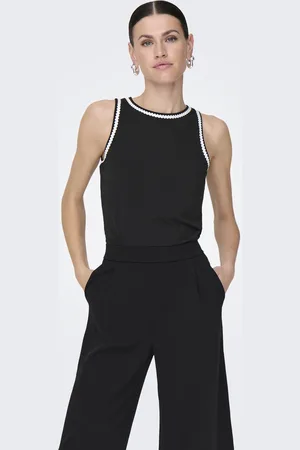 JDY Erin Sleeveless Contrast Tanktop Dames - Maat M