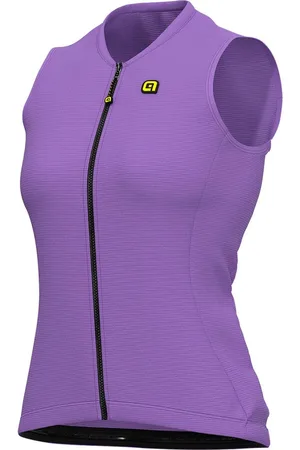 Alé Dames Fietsshirt Zonder Mouwen Color Block - Paars - S - Valt klein