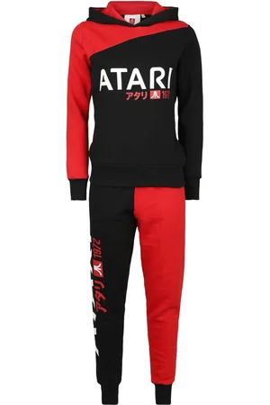 Atari Red Black - Colour Patchwork Trainingspak zwart-rood XL Dames