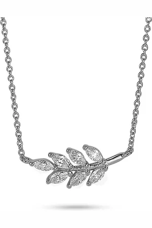 Twice As Nice Halsketting in zilver, tak, zirkonia 45 cm+5 cm