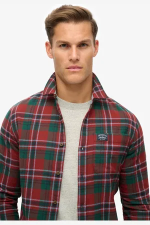 Superdry Lumber Overhemd Met Lange Mouwen Rood S Man