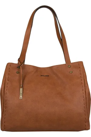 Bulaggi Shopper Gerbera voor Dames / Schoudertas - - vegan leather / Bruine handtas met verstelbare schouderband