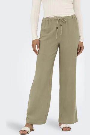 ONLY ONLSOLVI MW LINEN BL STRING PANT CC PNT - Dames - Leggings