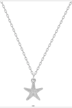Twice As Nice Halsketting in zilver, zeester 42 cm+5 cm