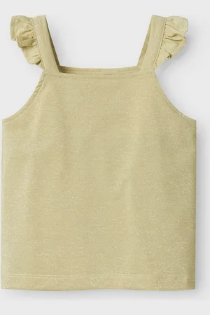 NAME IT Mini meisjes tanktop JIJIA Golden Haze Slim Fit