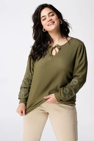 MS Mode Top Top met details op de mouwen