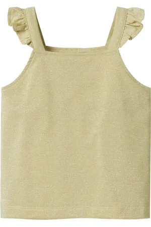 NAME IT Mini meisjes tanktop JIJIA Golden Haze Slim Fit