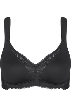 Triumph BH zonder beugel - Modern Lace+ Cotton N - Kanten Katoenen niet voorgevormde bh - Brede zachte bandjes - 100B