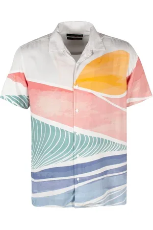 INDICODE INValsbel Shirt met korte mouwen meerkleurig XXL Viscose Heren - Street wear