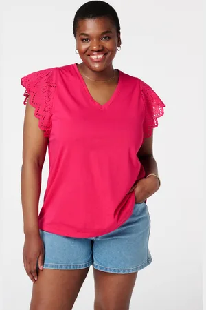MS Mode Top T-shirt met details op de mouwen