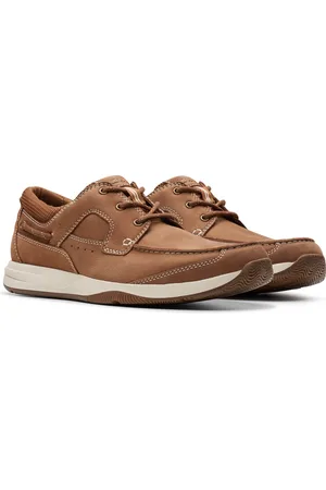 Clarks Sailview Lace Veterschoen - Mannen - Bruin - Maat 7