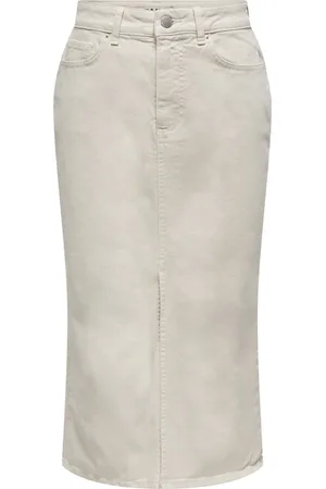 ONLY ONLBIANCA MIDI SKIRT DNM REA NOOS - Dames - Rokken