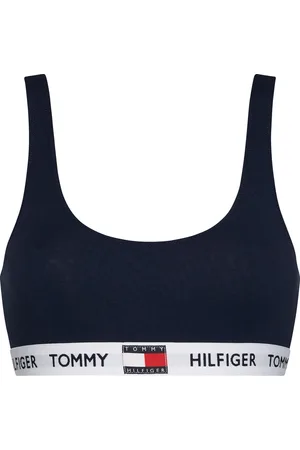 Tommy Hilfiger Dames Tommy 85 bralette - katoen ongevoerd - donkerblauw - Maat: L