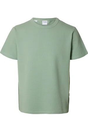 SELECTED T-shirt Sander Seersucker heren