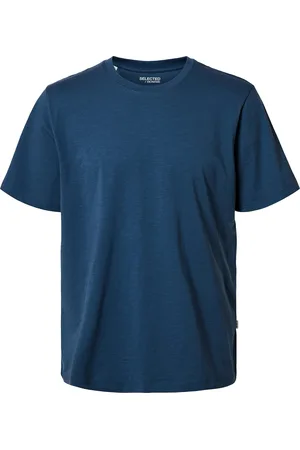SELECTED T-shirt Blauw heren