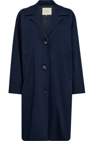 Freequent Trenchcoat Northy Blauw dames