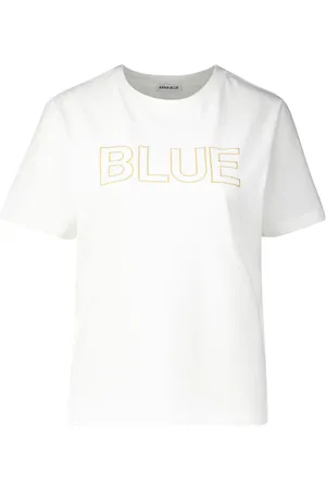 Anna T-shirt Logo Wit dames