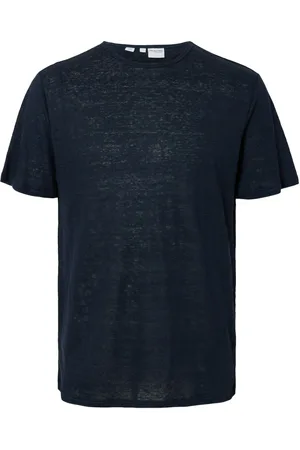 SELECTED T-shirt Bet Blauw heren