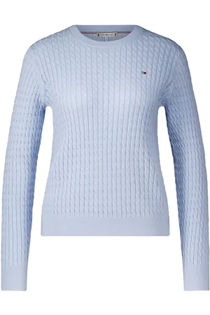 Tommy Hilfiger Sweater Co Cable Blauw dames
