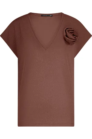 Label Dot Top Mila Rood dames