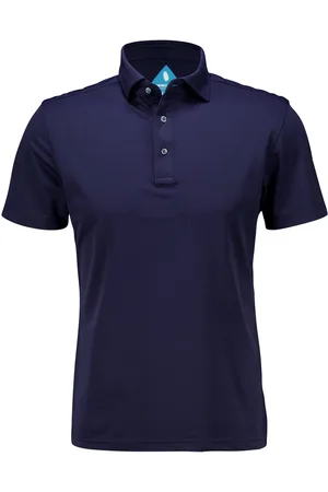 District Indigo Polo Performance Blauw heren