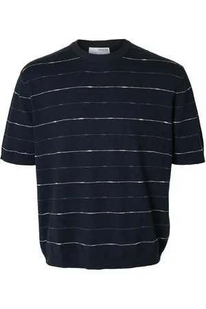 SELECTED T-shirt Berg Sun Blauw heren