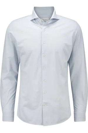 Profuomo Overhemd X-Cutaway Blauw heren