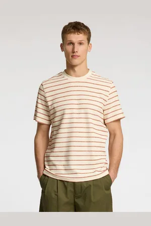 SELECTED T-shirt Django Streep heren