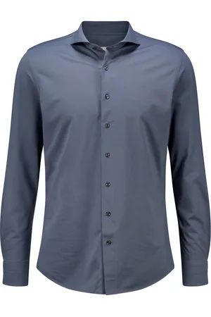 Profuomo Overhemd X-Cutaway Blauw heren