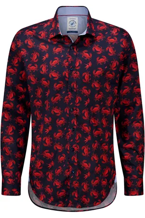 A fish named fred Overhemd Crabs Classics Blauw heren