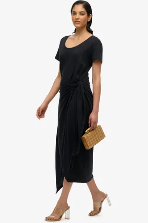 Superdry Jurk Slub Wrap dames