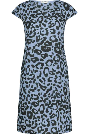 In Shape Jurk Fien Leopard Blauw dames
