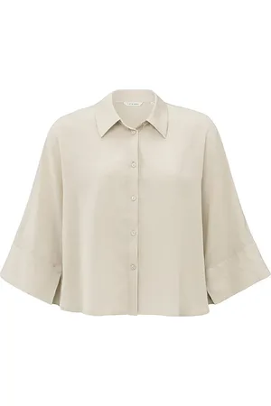 YAYA Cropped loose fit blouse dames