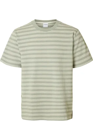 SELECTED T-shirt Eli Seersucker heren