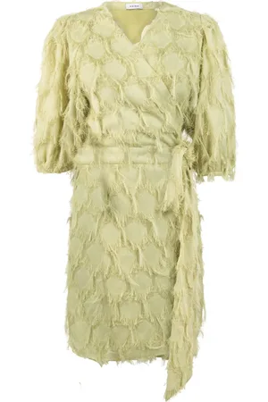 Aaiko Jurk Florica Fringe Lime dames