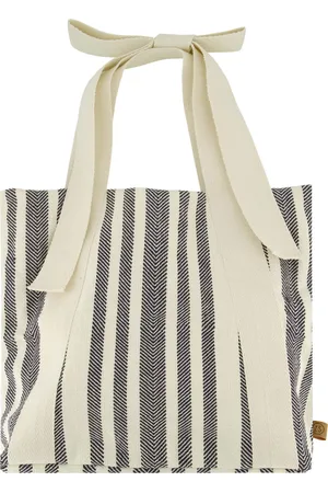 Zusss Tas Met Strik Gestreept Blauw dames