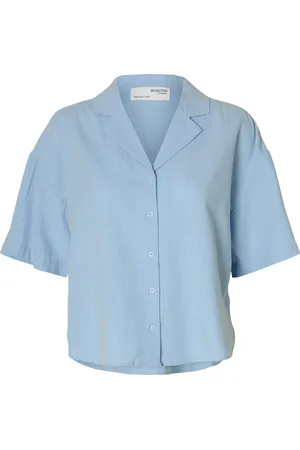 SELECTED Blouse Luisa Blauw dames