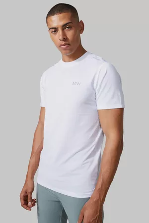 Boohoo Heren Sportshirts - Man Active Lightweight Performance T-Shirt, White