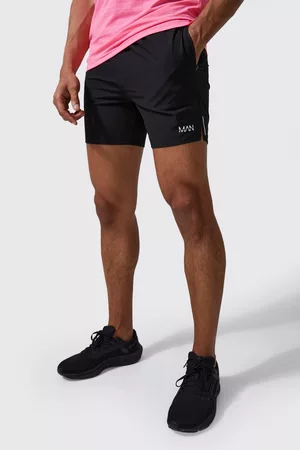 Boohoo Heren Korte sportbroeken - Man Active Lightweight Performance Shorts, Black