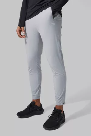 Boohoo Heren Joggingbroeken - Man Active Lightweight Performance Joggers, Light Grey