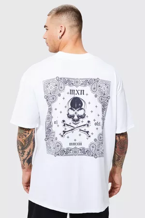 Boohoo Dames Lange mouw - Oversized Graphic T-Shirt, White