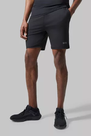 Boohoo Heren Korte sportbroeken - Man Active Gym Performance Shorts, Black