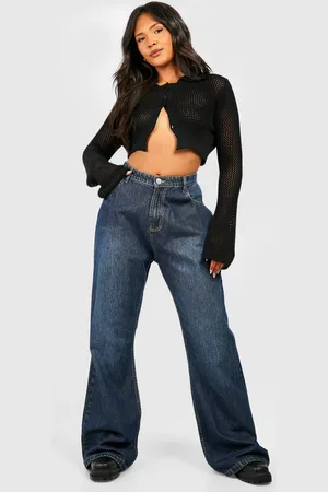 Boohoo Plus Boyfriend Jeans Met Zakken