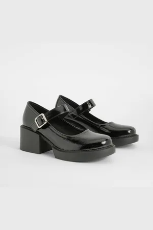 Boohoo Mary Jane Schoenen Met Dikke Hakken
