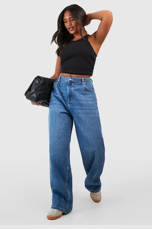 Boohoo Plus Jeans Met Rechte Pijpen