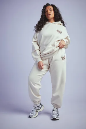 Boohoo Plus Dsgn Studio Sport Joggingbroek Met Bolletjes