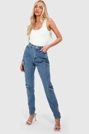 Boohoo Tall Basic Slim Fit Cargo Jeans